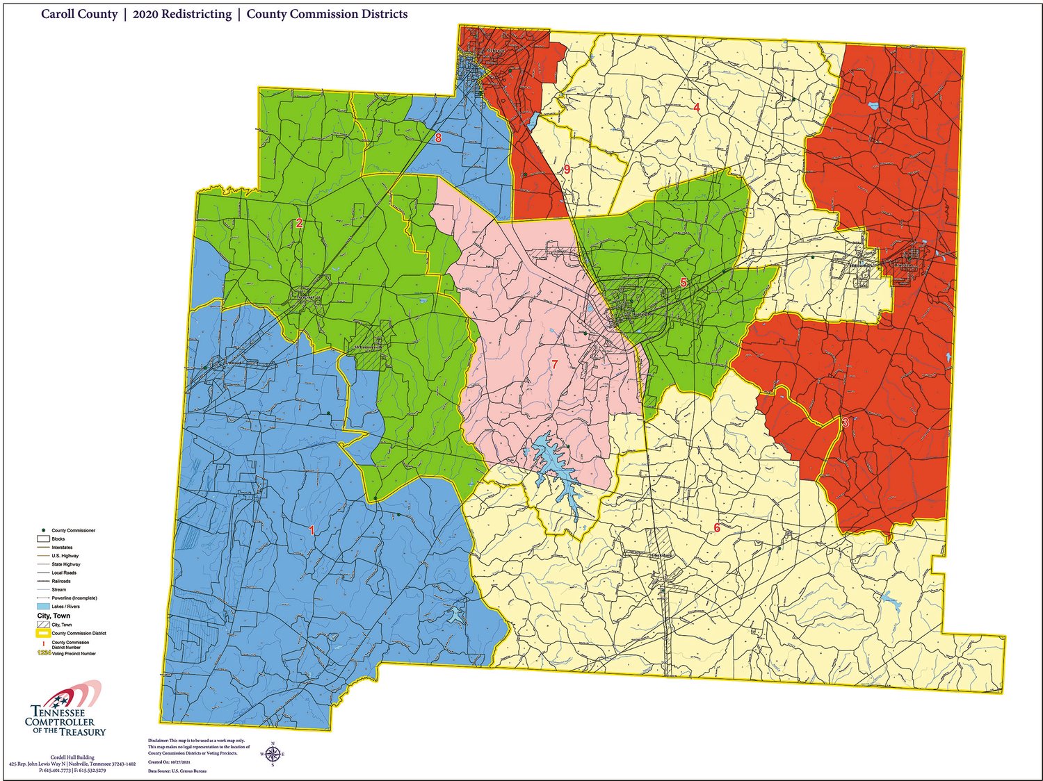 Redistricting is on November Carroll County Agenda The Mckenzie Banner